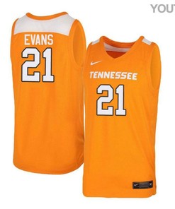 Lew Evans 21 Tennessee Volunteers Elite Basketball Youth Jersey - Orange White