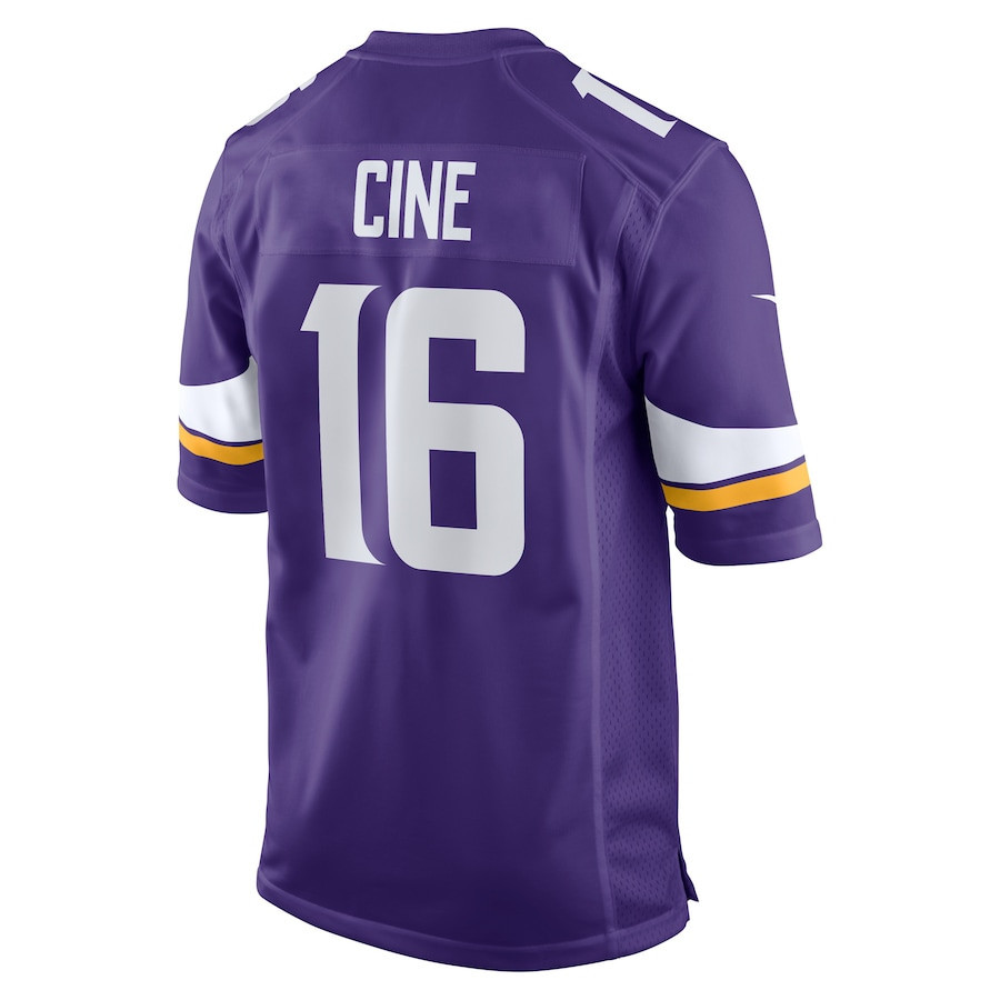 Lewis Cine 16 Minnesota Vikings 2022 Draft First Round Pick Game Jersey In Purple