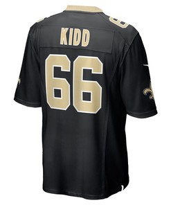 Lewis Kidd New Orleans Saints Game Player Jersey - Black