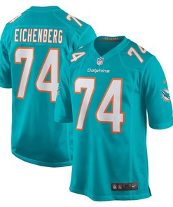 Liam Eichenberg Miami Dolphins Game Jersey - Aqua Nfl