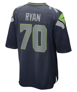 Liam Ryan Seattle Seahawks Game Player Jersey - College Navy