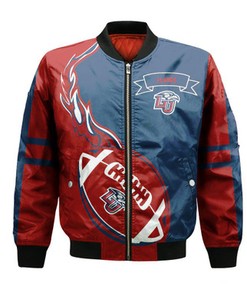 Liberty Flames Bomber Jacket Flame Ball - NCAA