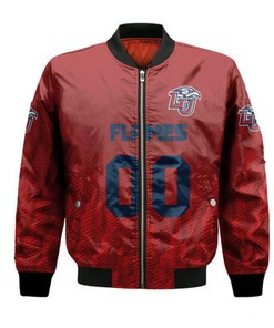 Liberty Flames Bomber Jacket Logo Sport Ombre  - NCAA
