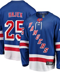 Libor Hajek New York Rangers Fanatics Branded 2017/18 Home Breakaway Replica Jersey - Blue Nhl
