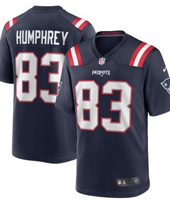 Lil'Jordan Humphrey New England Patriots Game Player Jersey - Navy