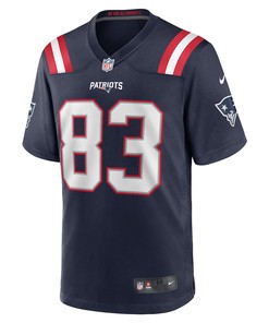 Lil'Jordan Humphrey New England Patriots Game Player Jersey - Navy