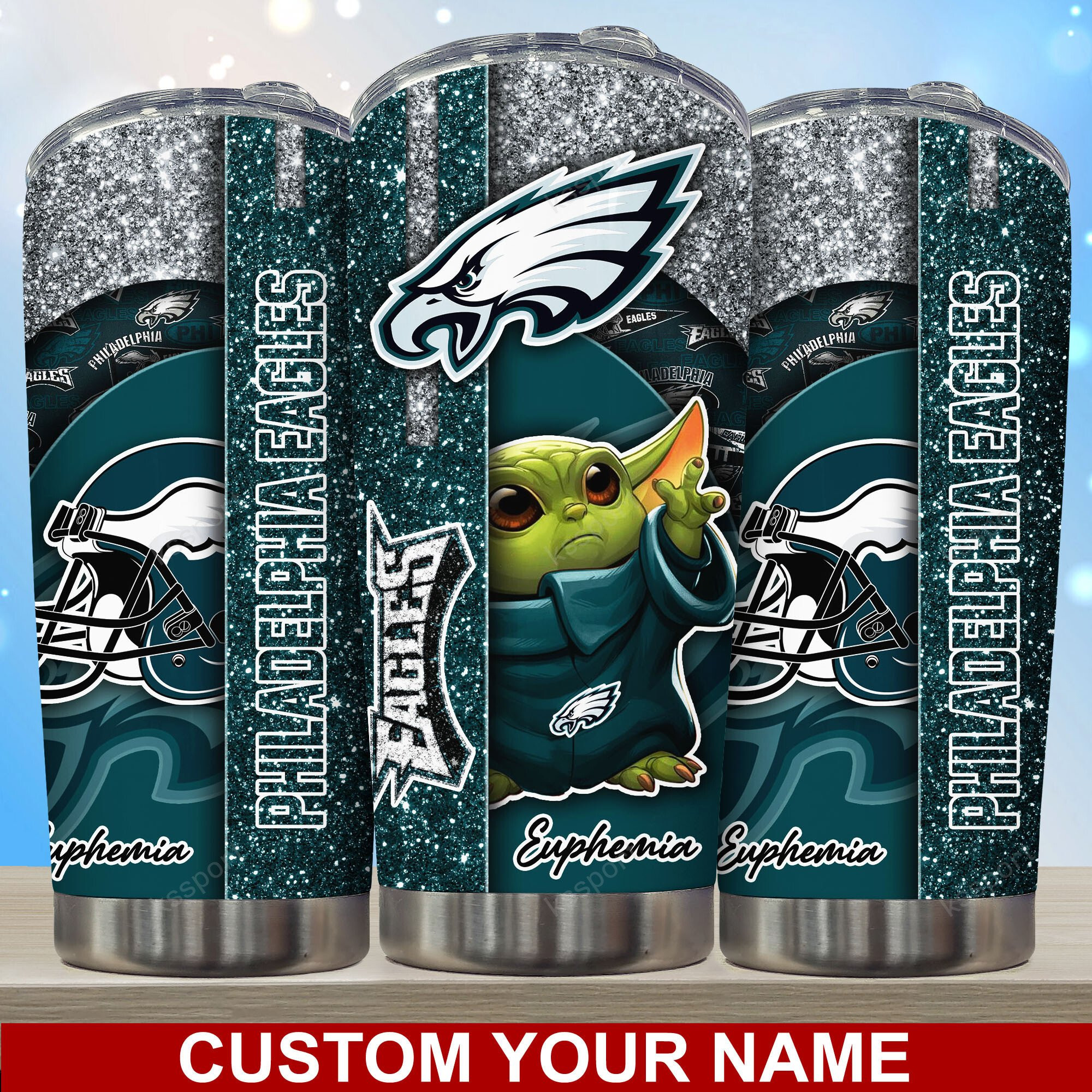 Limited Edition Philadelphia Eagles Custom Name Tumbler for Collectors