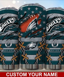 Limited Edition Philadelphia Eagles Custom Name Tumbler for True Fans