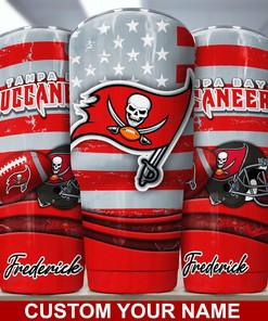 Limited Edition Tampa Bay Buccaneers Custom Name Tumbler for Fans
