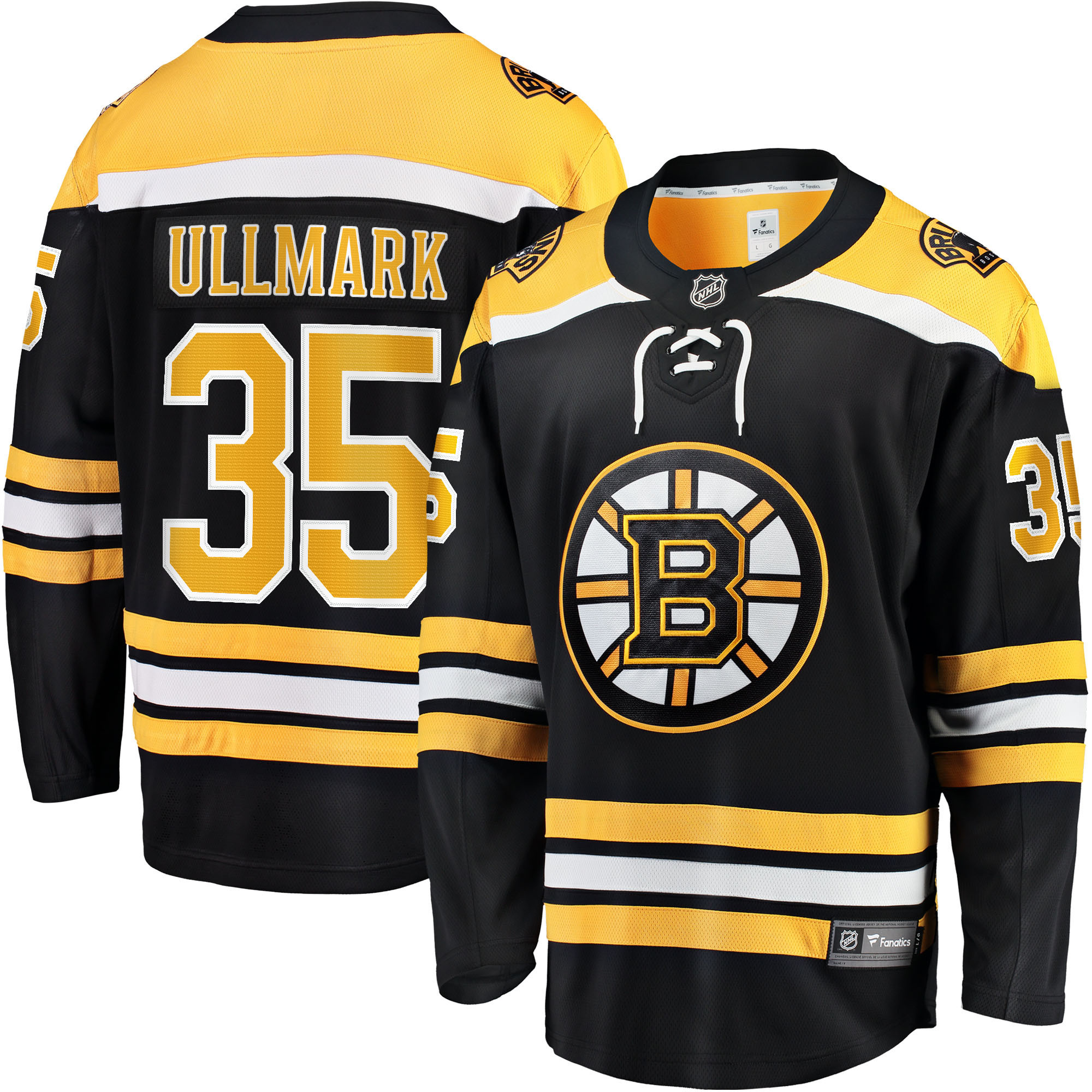 Linus Ullmark Boston Bruins Fanatics Branded Home Breakaway Player Jersey - Black Nhl