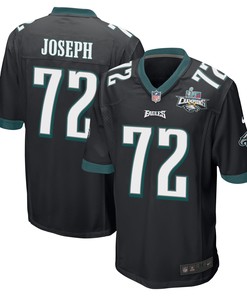 Linval Joseph 72 Philadelphia Eagles Super Bowl LVII Champions 2 Stars Men Game Jersey - Black