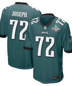 Linval Joseph 72 Philadelphia Eagles Super Bowl LVII Champions 2 Stars Men Game Jersey - Midnight Green