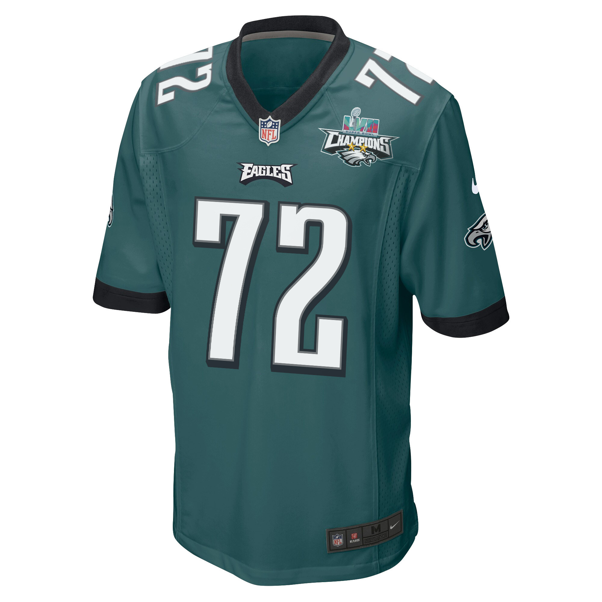 Linval Joseph 72 Philadelphia Eagles Super Bowl LVII Champions 2 Stars Men Game Jersey - Midnight Green