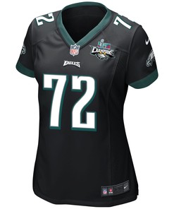 Linval Joseph 72 Philadelphia Eagles Super Bowl LVII Champions 2 Stars Women Game Jersey - Black