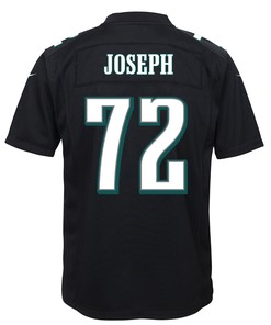 Linval Joseph 72 Philadelphia Eagles Super Bowl LVII Champions 2 Stars Youth Game Jersey - Black