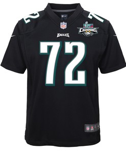 Linval Joseph 72 Philadelphia Eagles Super Bowl LVII Champions 2 Stars Youth Game Jersey - Black