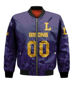 Lipscomb Bisons Bomber Jacket Logo Sport Ombre  - NCAA