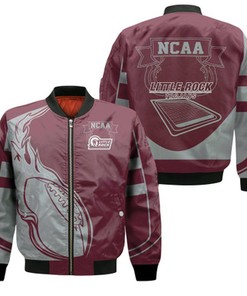 Little Rock Trojans Bomber Jacket  - Fire Football - NCAA