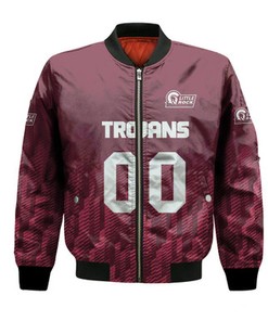 Little Rock Trojans Bomber Jacket Logo Sport Ombre  - NCAA