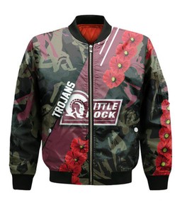 Little Rock Trojans Bomber Sport Style Keep Go on- NCAA
