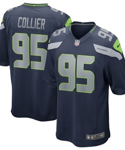 L.j. Collier Seattle Seahawks Game Player Jersey - College Navy Nfl