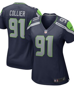 L.j. Collier Seattle Seahawks Womens Game Jersey - College Navy Nfl