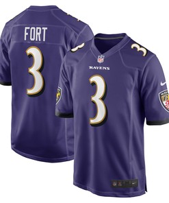L.j. Fort Baltimore Ravens Game Player Jersey - Purple Nfl