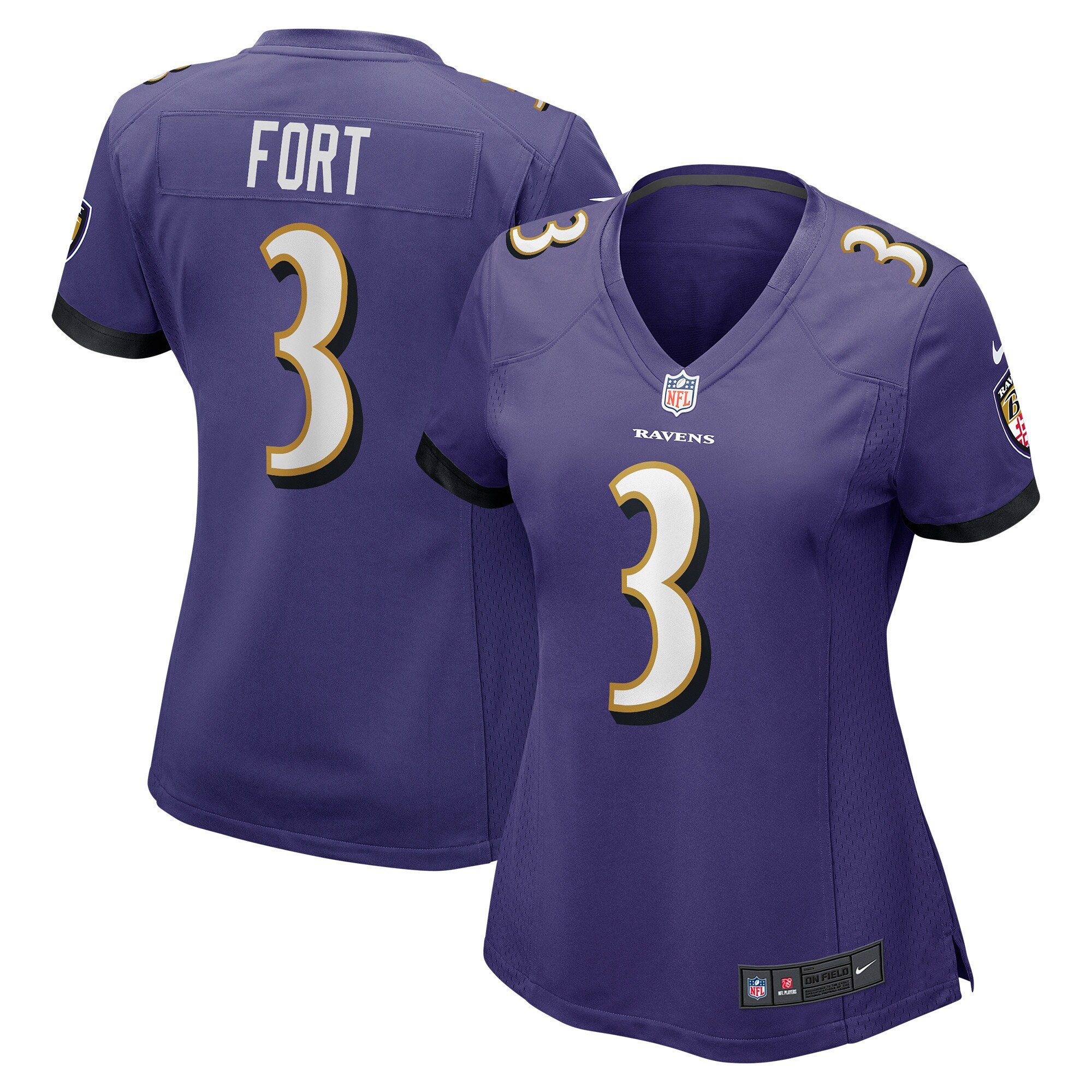 L.j. Fort Baltimore Ravens Womens Game Player Jersey - Purple Nfl