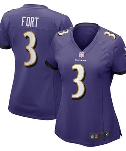 L.j. Fort Baltimore Ravens Womens Game Player Jersey - Purple Nfl