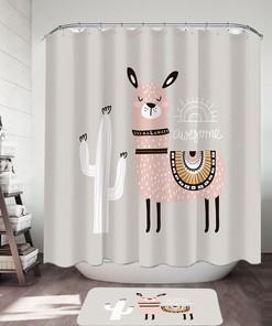 Llama Shower Curtain - Awesome Bathroom Decor