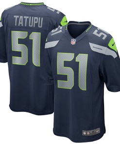 Lofa Tatupu Seattle Seahawks Game Retired Player Jersey - College Navy Nfl