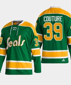 Logan Couture 39 San Jose Sharks Green Reverse Retro 2.0 Jersey 2022-23