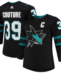 Logan Couture San Jose Sharks Adidas Alternate Authentic Player Jersey - Black Nhl