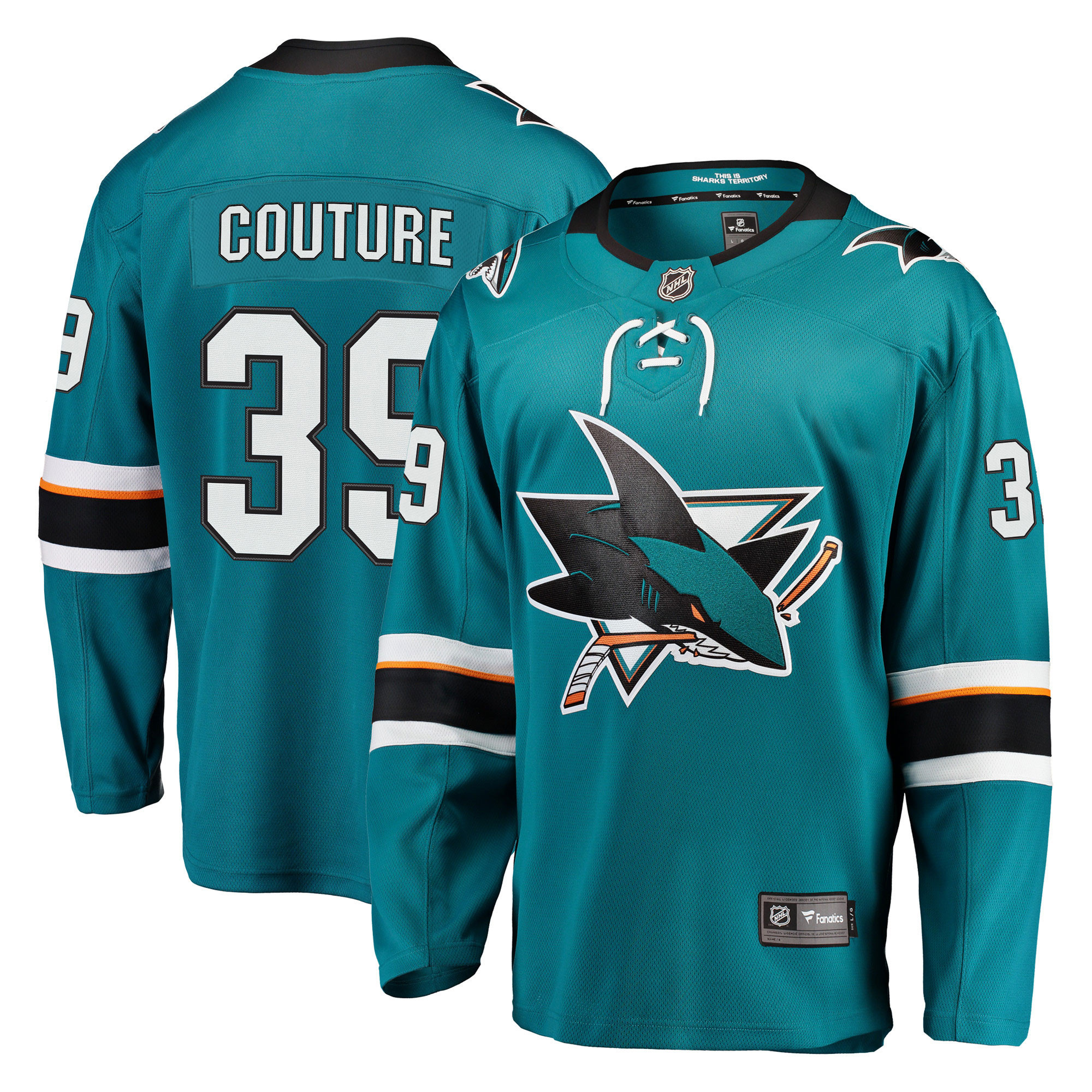 Logan Couture San Jose Sharks Fanatics Branded Breakaway Player Jersey - Teal Nhl