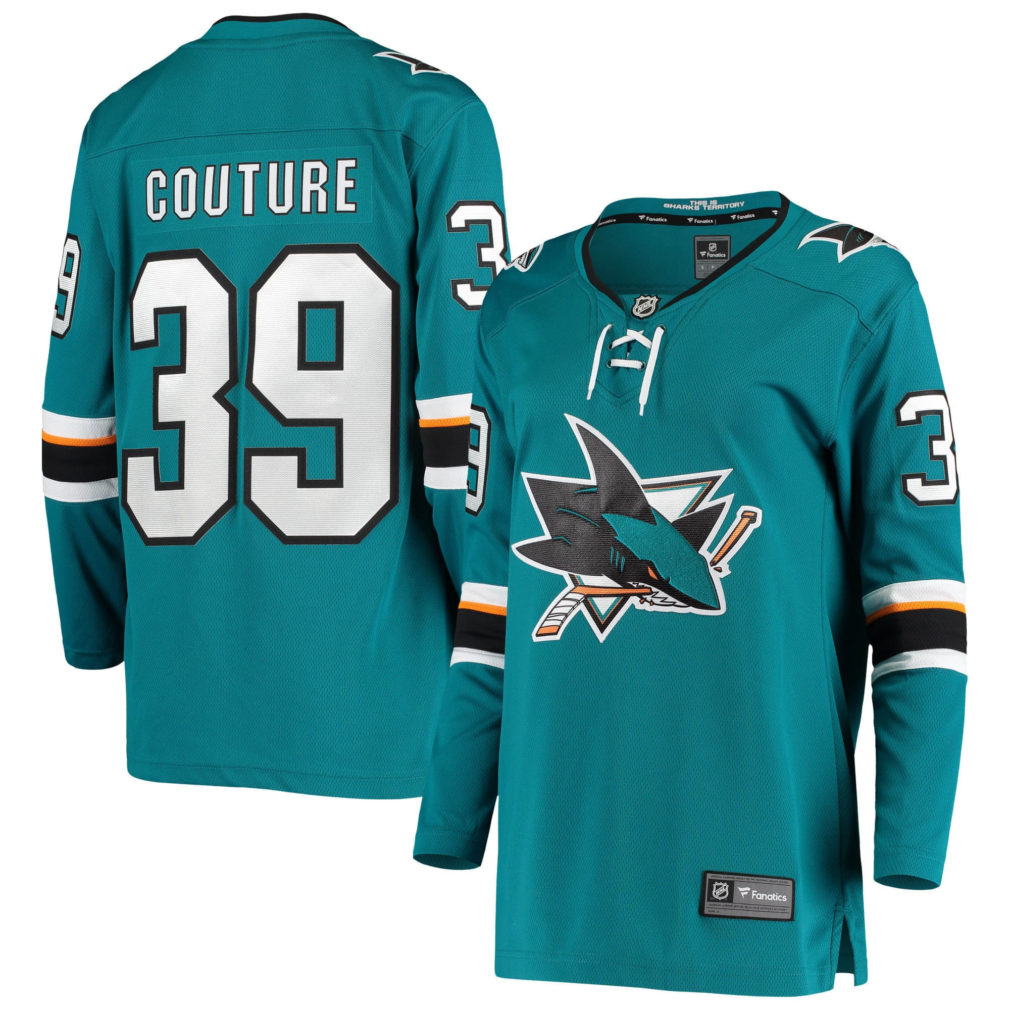 Logan Couture San Jose Sharks Fanatics Branded Womens Breakaway Home Player Jersey - Teal Nhl