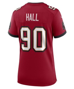 Logan Hall Tampa Bay Buccaneers Women's Game Player Jersey - Red