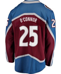 Logan O'Connor 25 Colorado Avalanche Stanley Cup 2023 Playoffs Patch Home Breakaway Men Jersey - Burgundy
