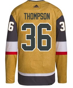 Logan Thompson 36 Vegas Golden Knights Stanley Cup 2023 Final Patch Home Breakaway Men Jersey - Gold