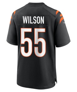 Logan Wilson 55 Cincinnati Bengals Super Bowl LVII Champions Men Game Jersey - Black