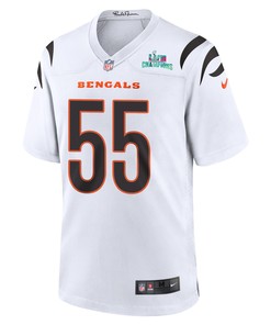 Logan Wilson 55 Cincinnati Bengals Super Bowl LVII Champions Men Game Jersey - White