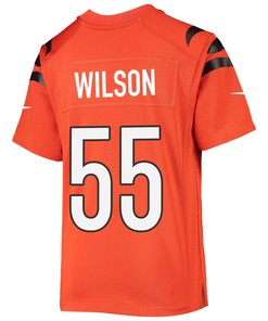 Logan Wilson 55 Cincinnati Bengals Super Bowl LVII Champions Youth Alternate Game Jersey - Black
