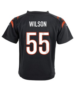 Logan Wilson 55 Cincinnati Bengals Super Bowl LVII Champions Youth Game Jersey - Black