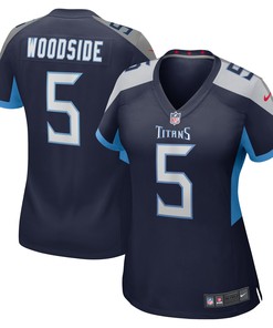 Logan Woodside Tennessee Titans Womens Game Jersey - Navy Nfl