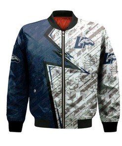 Longwood Lancers Bomber Abstract Pattern Sport- NCAA