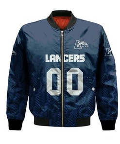 Longwood Lancers Bomber Jacket Logo Sport Ombre  - NCAA