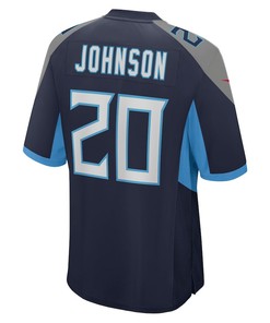 Lonnie Johnson Tennessee Titans Game Player Jersey - Navy