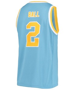 Lonzo Ball 2 Blue UCLA Bruins Basketball Jersey - Men