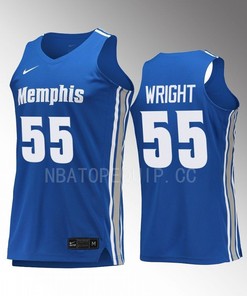 Lorenzen Wright 55 Memphis Tigers Jersey Retired Number Basketball Royal