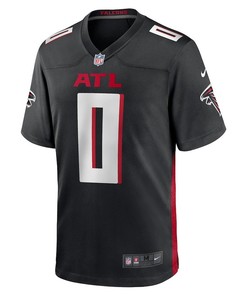 Lorenzo Carter 0 Atlanta Falcons Game Player Jersey - Black