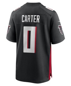 Lorenzo Carter 0 Atlanta Falcons Game Player Jersey - Black
